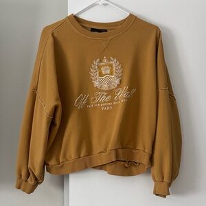 Vans Women's Tan Crewneck Sweatshirt